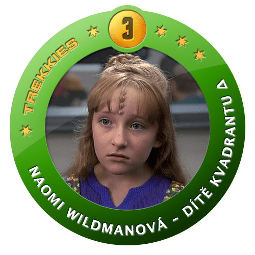 Odznáček - Naomi Wildmanová - dítě kvadrantu delta